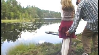 Grandpa spanks a big-ass teen in the morning