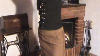 Messy hair teen stares into the camera, begging for freedom