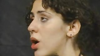 Gagged chick in hardcore bondage looks like a nice doll for BDSM