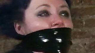 Blue hair hottie gets humiliated by her heartless master