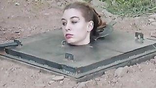 Blonde gets tits and nostrils tortured on camera