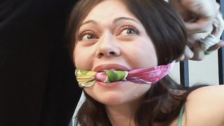 Married woman assaulted in her house, tied up with bondage