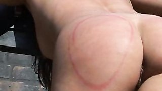 Awesome-looking chick with round butt likes spanking so much