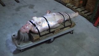 Awesome big-boobed chick is getting tightly bounded