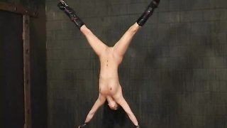 Amazing sub chick with shaved pussy likes domination