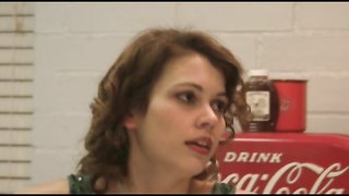 Curly babe spanks her secretary in doggy style pose as she love