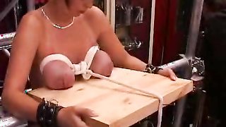 Astonishing big-boobed hottie gets nicely penetrated with needles