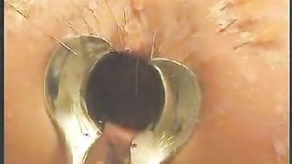 Sex slave with round ass likes crazy anal stretching