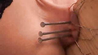 Filthy as hell and freaking painful action with a big-bottomed brunette