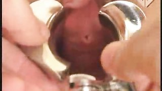 Sweet busty babe enjoys amazing torturing in the room of pain