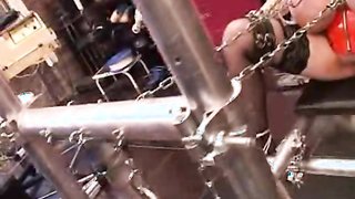 Hermosa BBW tetona en corsé ama a su amo pervertido