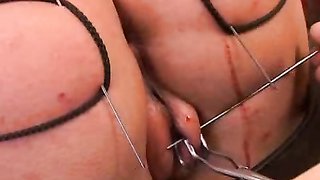 This big-boobed babe asked me to penetrate her ass in a painful way