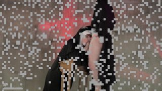 Wasteland gorgeous nun with big round bottom is getting stimulated