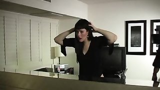 Awesome big-bottomed brunette spanked hard by perverted master