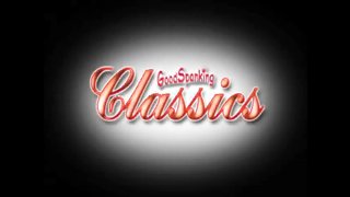 Awesome blonde spanks her submissive sex doll on the sofa