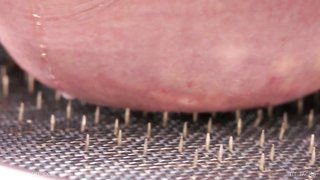 Slender BDSM-addicted hottie feels real pain in her big boobs