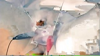 Chubby lady with big perky tits does like hardcore vagina games