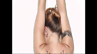 Sweet tattooed chick is getting spanked in hardcore mode