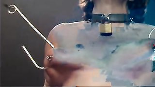 Awesome mature with tortured tits asked her master for more