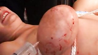 Amazing lady with tit bondage does love hardcore torturing