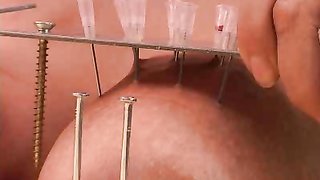 Sweet babe with nice face gets her boobs nailed in hardcore mode