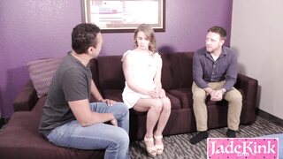 Amateur cuckold hotwife threesome sex video