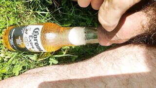 ビール瓶での包皮プレイ