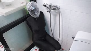 Studio Bling – Waterboarding In Double Stockings & Zentai Submersion