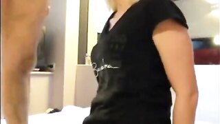 Blonde Submissive Deepthroats in Restrained BDSM Play