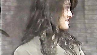 Torturous room and an innocent chained brunette