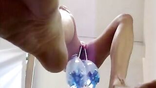 German girl hung by her tits
