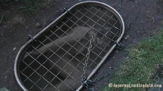 Stunning Infernal Restraints babe gets chained and drowned outdoors