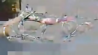 Busty blonde gets bounded and left on the cold floor