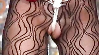 Slender redhead in bodystocking loves submission and pain