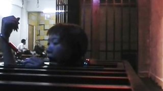 Cutie Japanese babe with natural tits knows how to show her submission