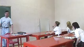 Amateur brunette really likes hardcore punishment in the classroom