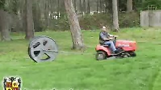 Absolutely insane punishment for a submissive hottie in the wheel