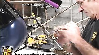 Sub doll with red gag in mouth is waiting for the real revenge