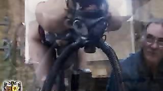 Master treats his sensual bounded doll with electricity