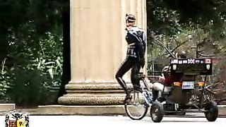 Latex rickshaw and master have a very nice public disgrace action