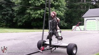 Naked slut cunt-fucked by an old sadistic engineer