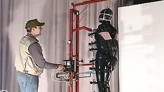 Mummified slavegirl gets tortured by her redneck master